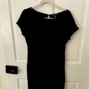 Ralph Lauren dress.  Navy lace on the front with tshirt material on the back.